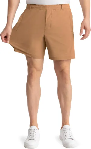 birddogs Mens Khaki Shorts ?C Casual, Slim Fit, Stretch Shorts with Built-in Liner for Comfort ?C Regular Length, 7?? Inseam