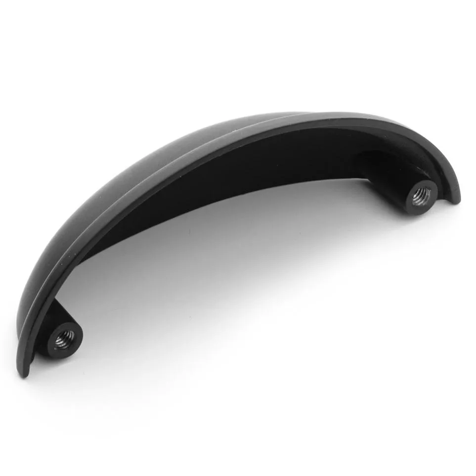 Diversa Matte Black 3" (76mm) Cabinet Cup Pull - 10 PACK
