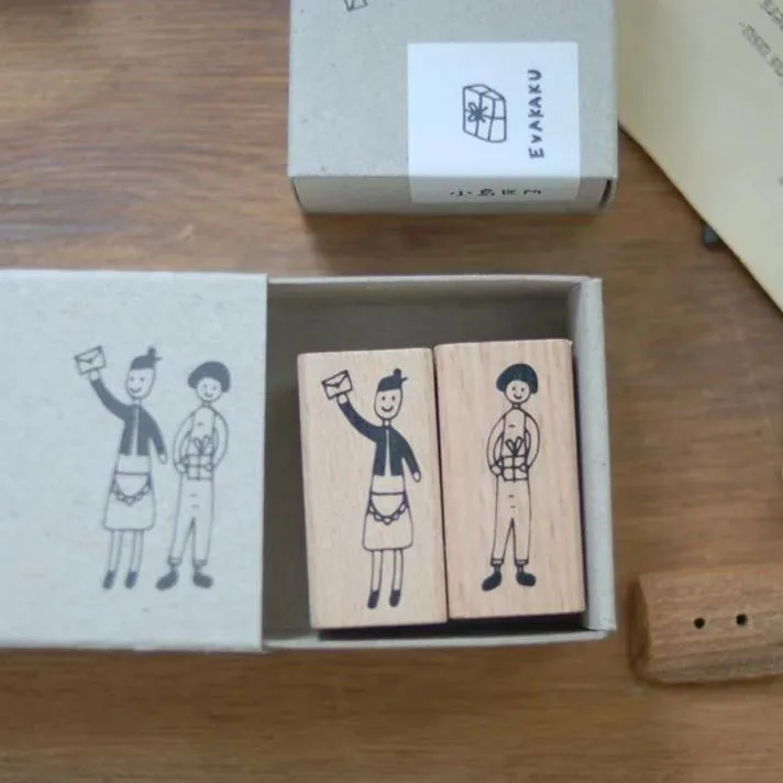 evakaku Rubber Stamp Set - Little Girls