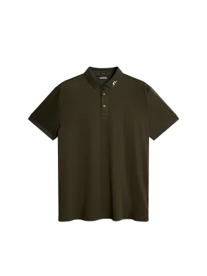 KV Regular Fit Polo / Forest Green Melange