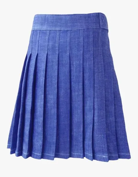 Men's Blue Denim Kilt