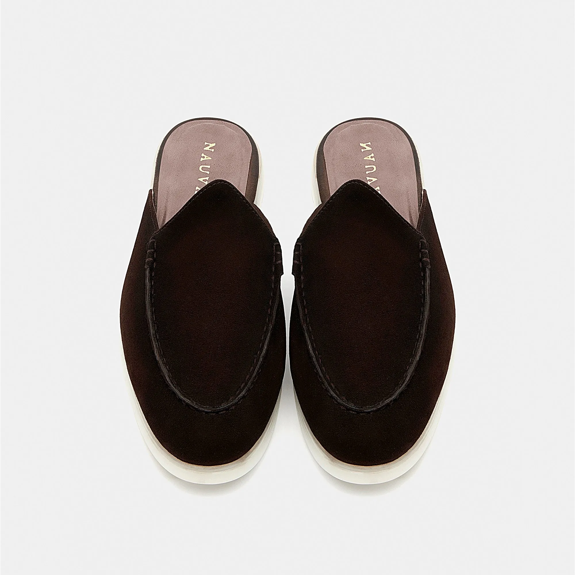 Nagra Mule | Dark Chocolate Suede