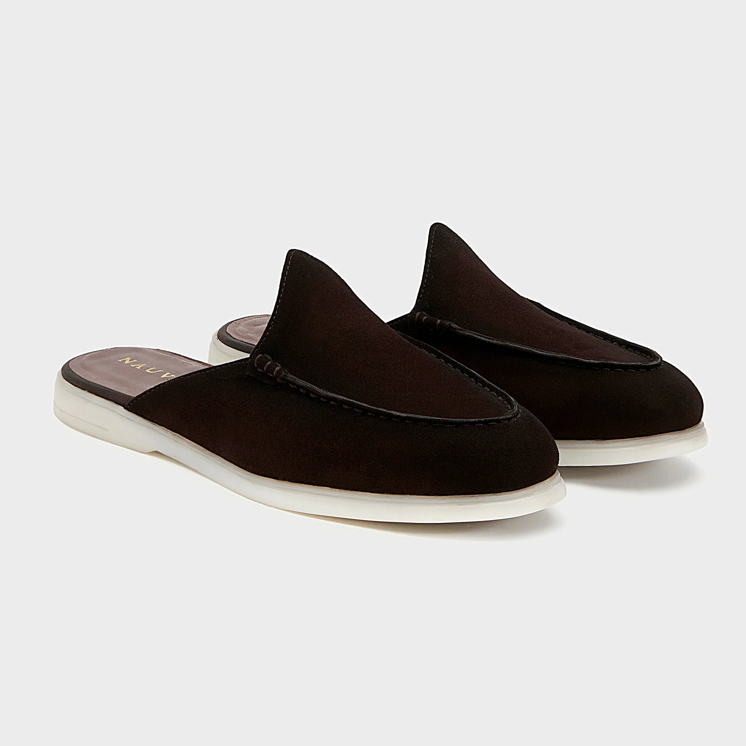 Nagra Mule | Dark Chocolate Suede