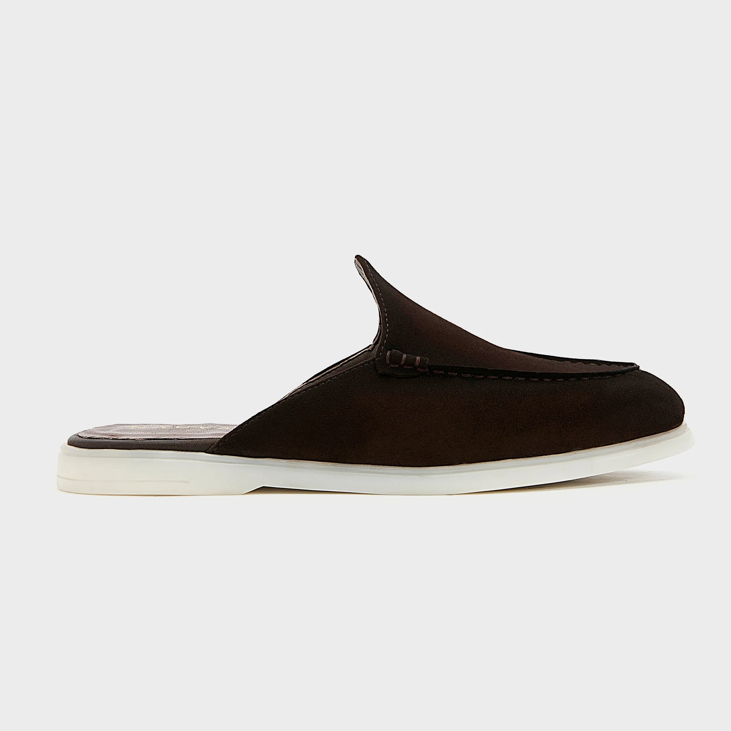 Nagra Mule | Dark Chocolate Suede