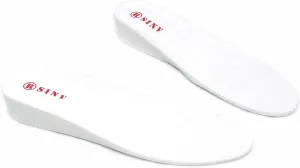 SINY 1-Layer (2cm) Height Increase Taller Insole Shoes Pad Cushion for Men White