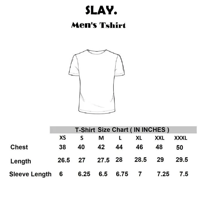 SLAY. Men's Limited Edition Silver Foil Printed Matte Finish T-shirt
