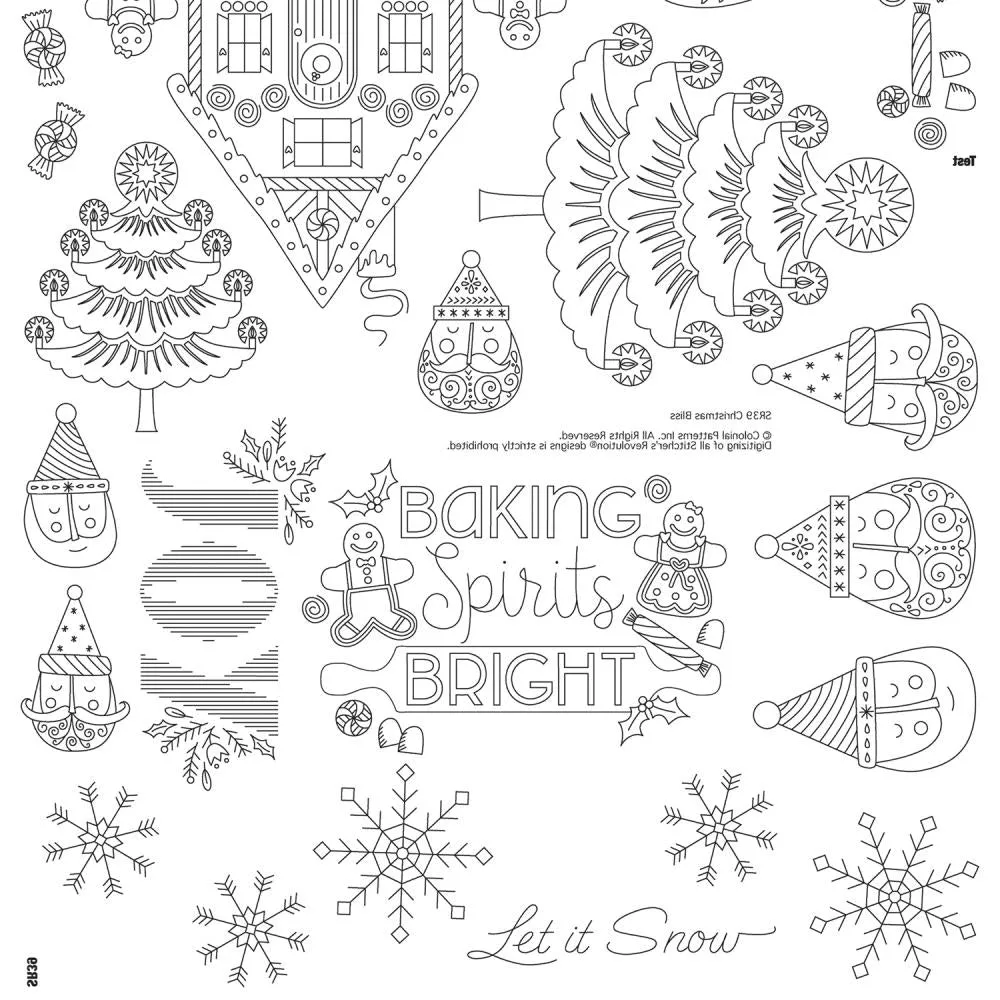 Stitcher's Revolution Iron-On Transfers Christmas Bliss*
